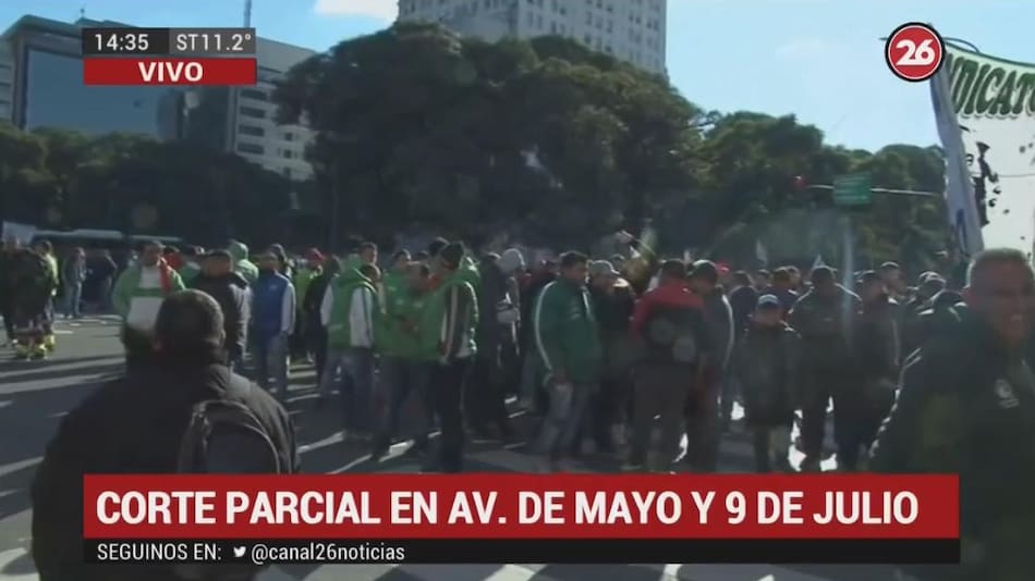 Paro de Camioneros - Plaza de Mayo