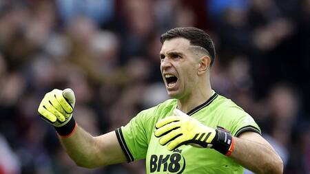 Emiliano "Dibu" Martínez; Aston Villa. Foto: Reuters.