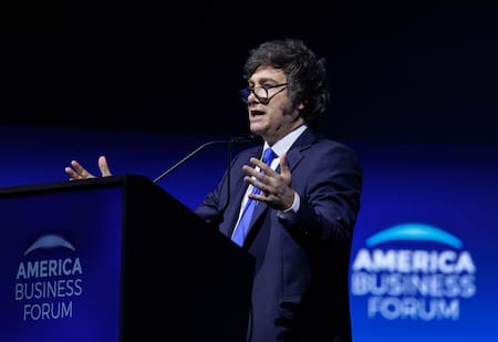 Javier Milei en el American Business Forum