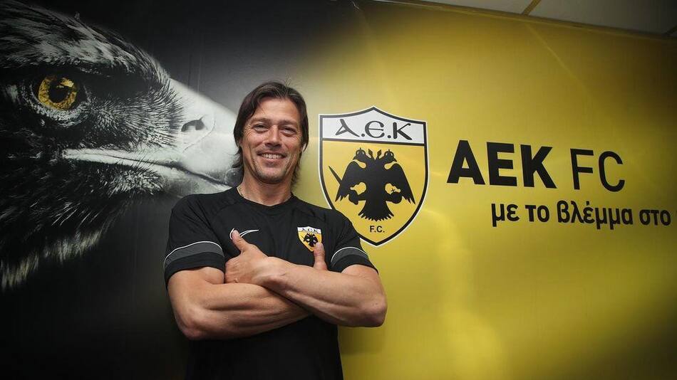 Matías Almeyda; AEK Atenas. Foto: Instagram @peladoalmeyda.