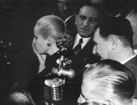 Eva Perón, Evita, Juan Domingo Perón, Peronismo, foto Archivo General de la Nación