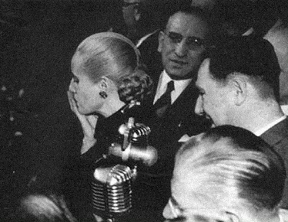 Eva Perón, Evita, Juan Domingo Perón, Peronismo, foto Archivo General de la Nación