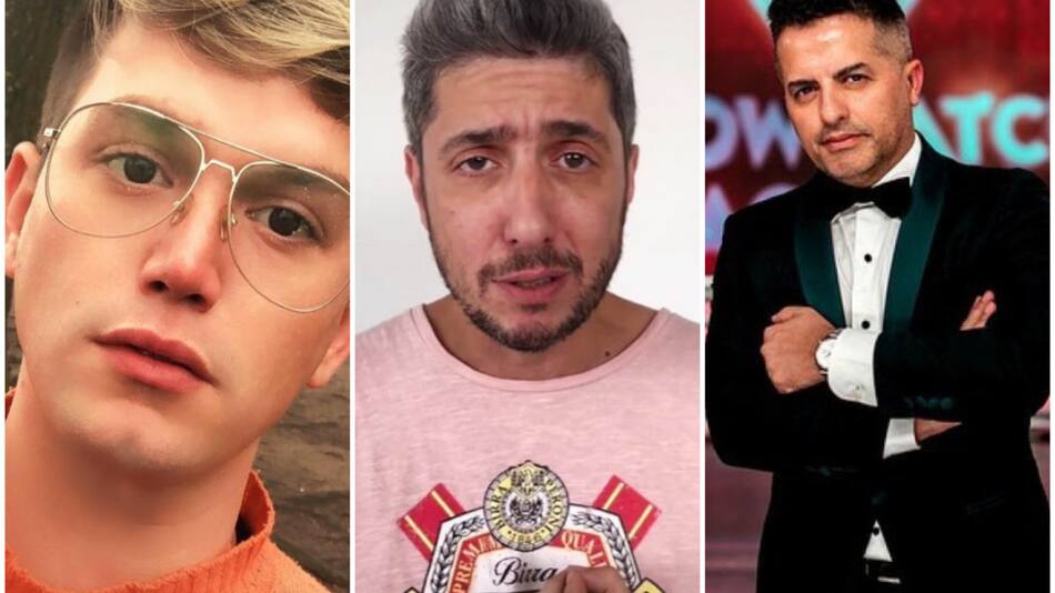 Lucas Benvenuto, Jey Mammon y Ángel de Brito. Fotos: archivo.