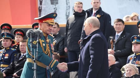 Serguéi Shoigú y Vladímir Putin. Foto: Reuters.