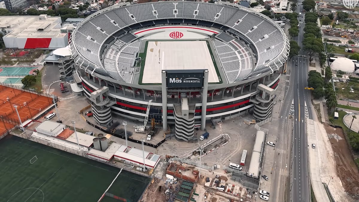 River ya trabaja en las mejoras del Monumental: las obras para ampliar la capacidad y techar el estadio
