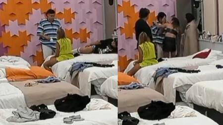 Manzana sufrió un fuerte golpe en Gran Hermano. Foto: captura video.