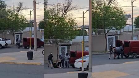 Imágenes del secuestro en Neuquén. Fuente: Captura