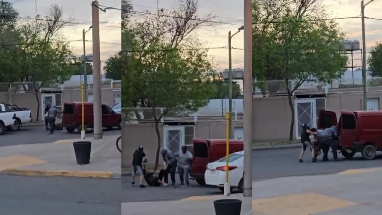 Imágenes del secuestro en Neuquén. Fuente: Captura