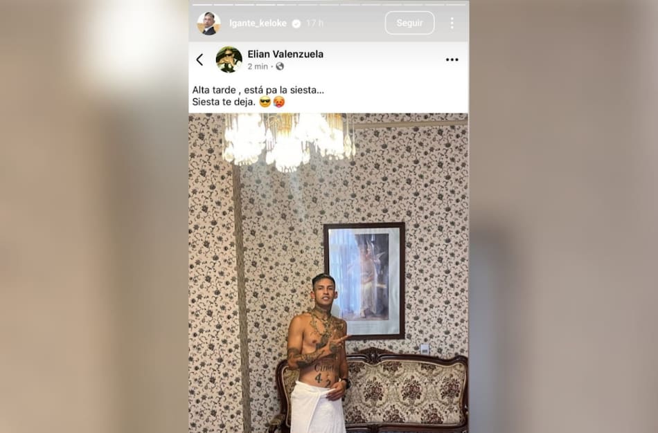 Publicación de L-Gante. Foto: Instagram.