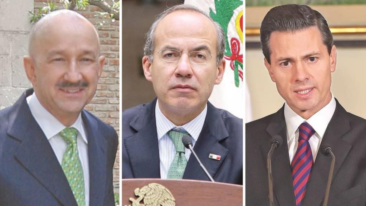 Peña Nieto, Enrique Calderón y Carlos Salinas, ex presidentes de México