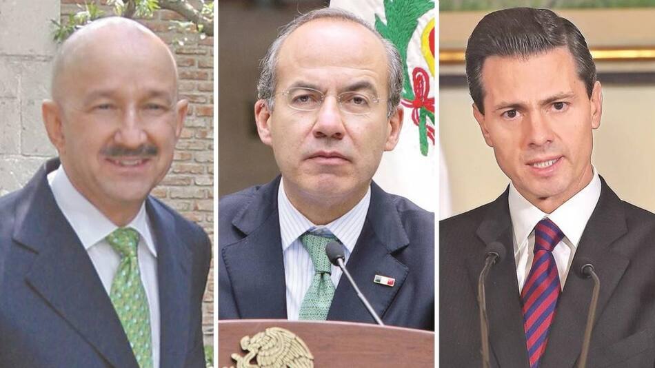 Peña Nieto, Enrique Calderón y Carlos Salinas, ex presidentes de México