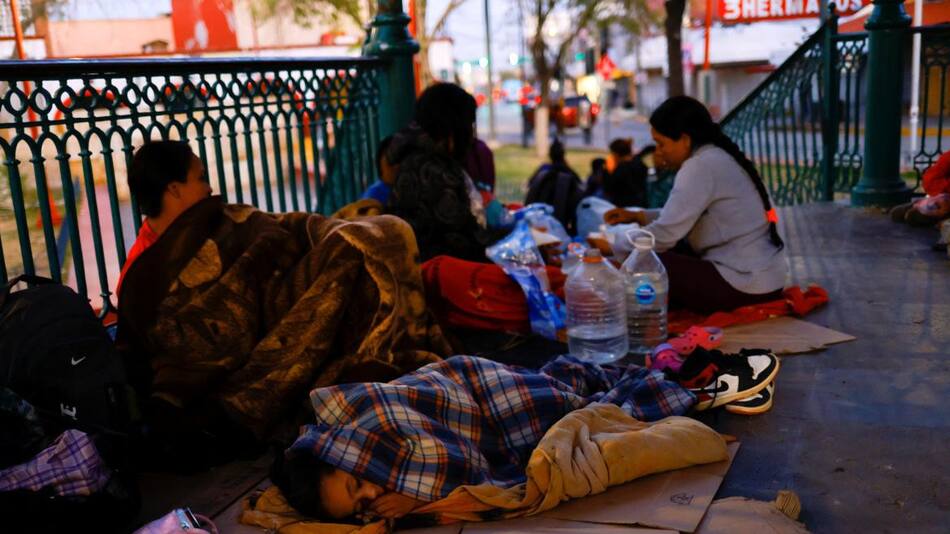 Migrantes en Ciudad Juárez, México. Foto: REUTERS.