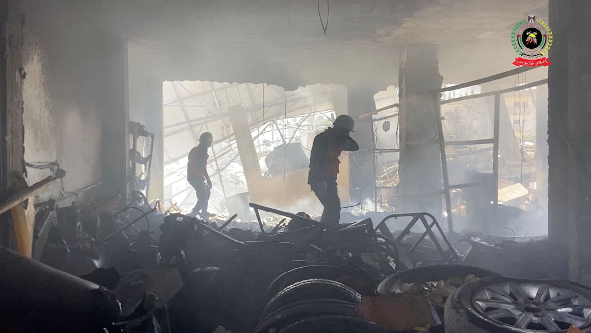 Ataques de Israel en la Franja de Gaza contra Hamás. Foto: Reuters.
