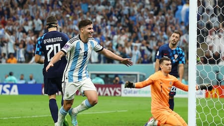 Julián Álvarez en el Mundial Qatar 2022. Foto: REUTERS.