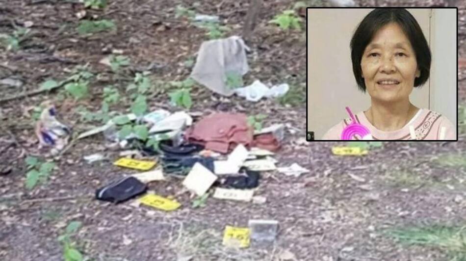 Cartera y documentación de mujer china desaparecida