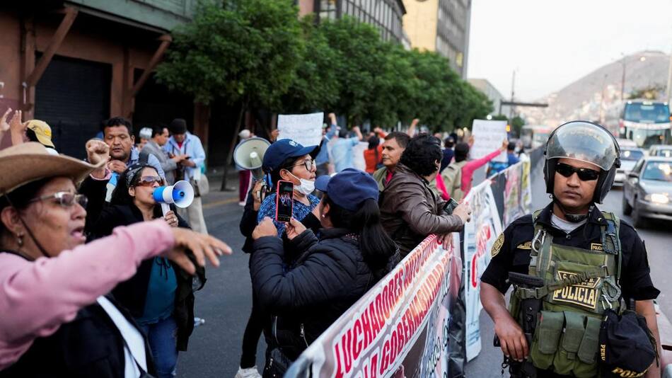 Protestas en Perú por la destitución de Castillo_Reuters