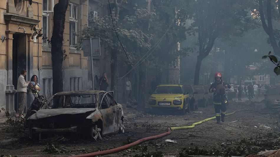 Daños de la guerra entre Rusia y Ucrania. Foto: Reuters.