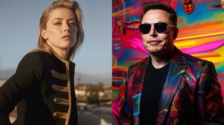 Amber Heard y Elon Musk. Fotos: Instagram.