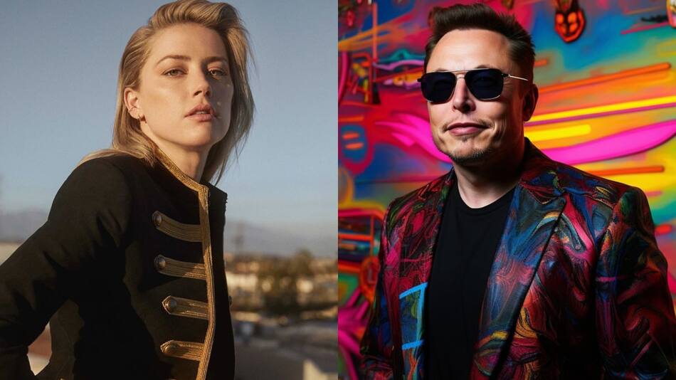 Amber Heard y Elon Musk. Fotos: Instagram.