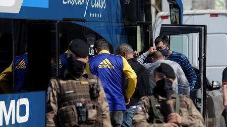 Regreso de Boca al país tras eliminación de Copa Libertadores, REUTERS