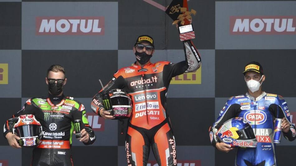 Superbike en San Juan, podio, NA