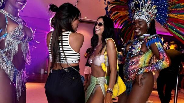 Wanda y Zaira Nara protagonizaron un divertido video bailando en el carnaval de Brasil