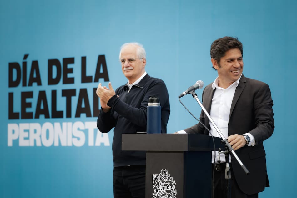 Axel Kicillof junto a Jorge Taiana.