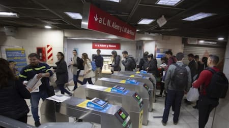 Línea B de subtes. Foto: NA.