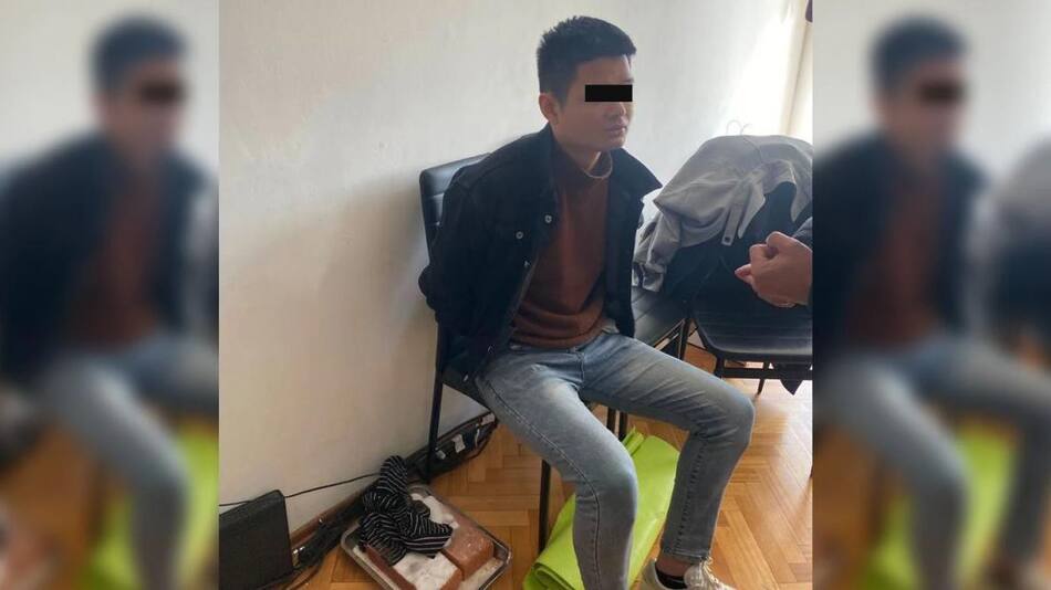 "Adrián", el jefe de la mafia china detenido. Foto: Policía.