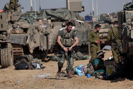 Soldados israelíes en Gaza. Foto: EFE