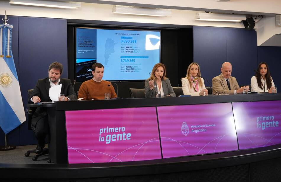 Anuncio de subsidios por parte del Gobierno. Foto: NA.