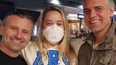 Marcos, Agustina y Patricio Di Palma.