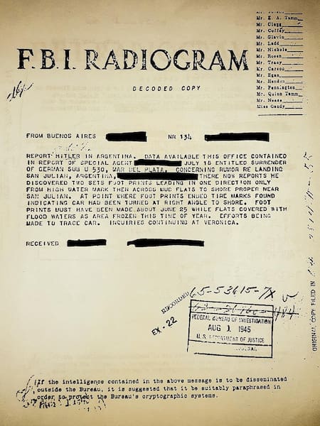 Submarino nazi U530 en Argentina