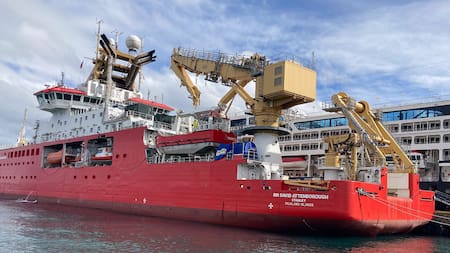 El rompehielos británico Sir David Attenborough. Foto: Wikimedia.