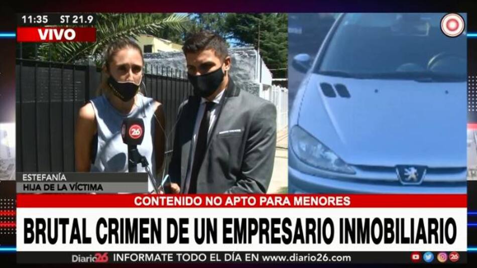 Estefanía, hija del martillero asesinado en Hurlingham, CANAL 26