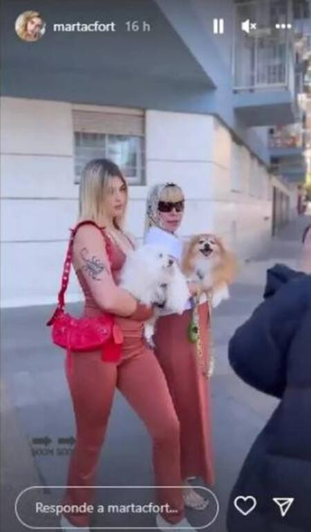 Historia de Marta Fort en redes. Foto: Instagram @martacfort.