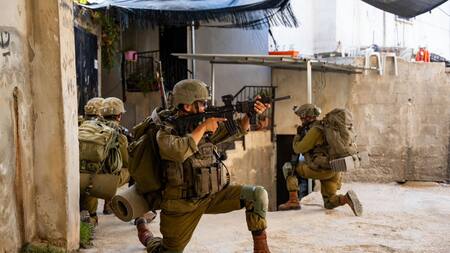 Soldados israelíes en la Franja de Gaza; guerra Israel-Hamás: Foto: X @idfonline