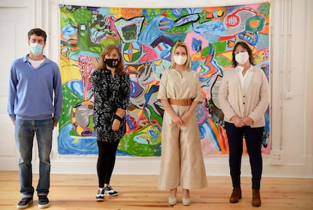 Fabiola Yañez, en Portugal, encuentro con Scholas Ocurrentes