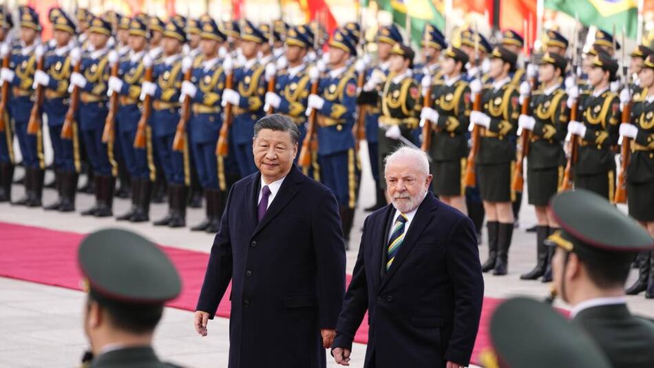 Lula da Silva y Xi Jinping. Foto: EFE.