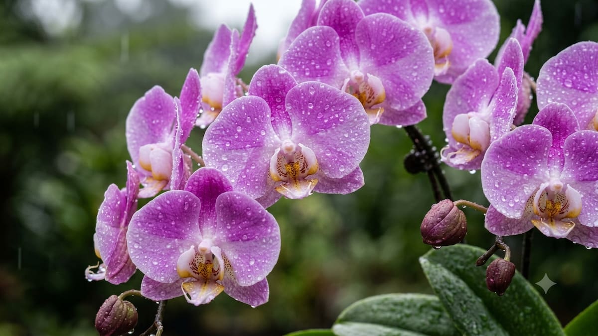 ¿Las orquídeas resisten la lluvia?