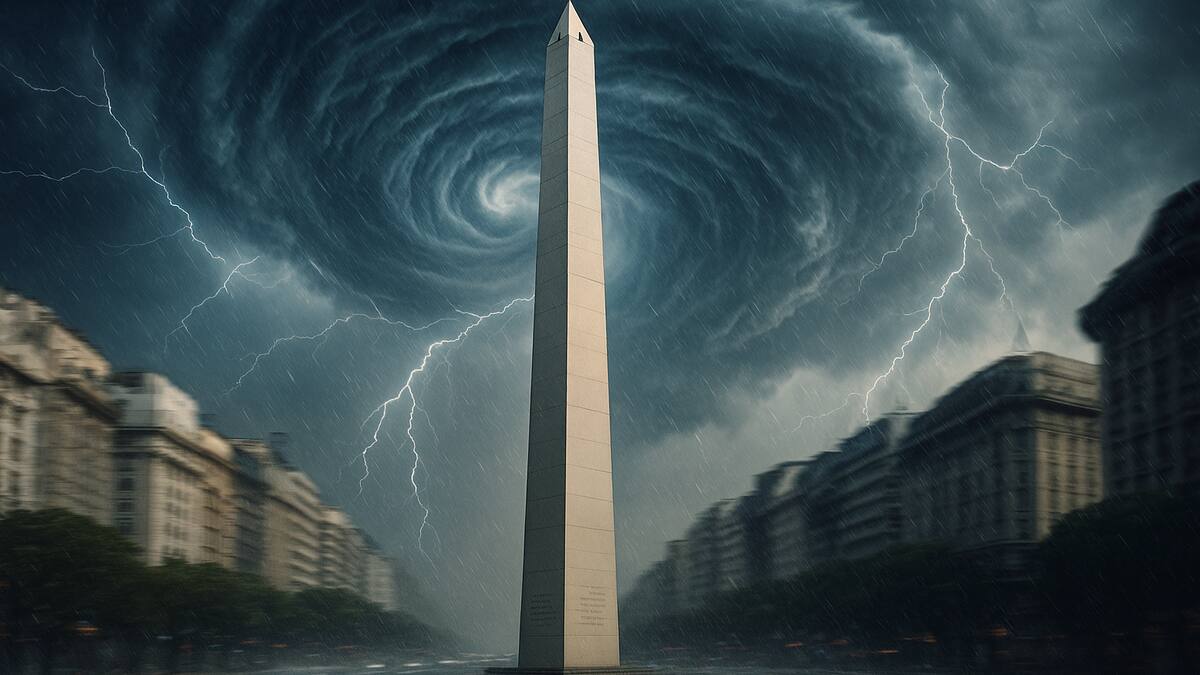Ciclogénesis en Buenos Aires.