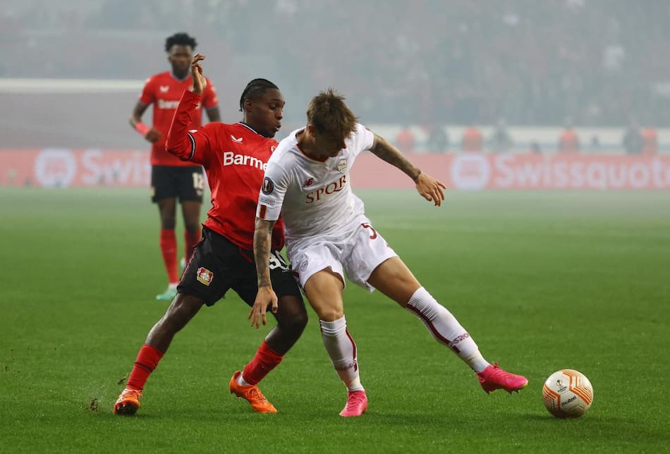 Bayer Leverkusen vs. AS Roma 2. Foto: Reuters.