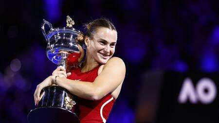 Aryna Sabalenka en el Abierto de Australia. Foto: REUTERS.