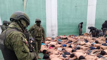 Fuerzas de seguridad en las cárceles de Ecuador. Foto: Reuters.
