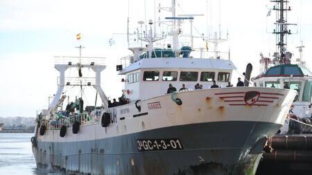 Buque español. Foto: EFE