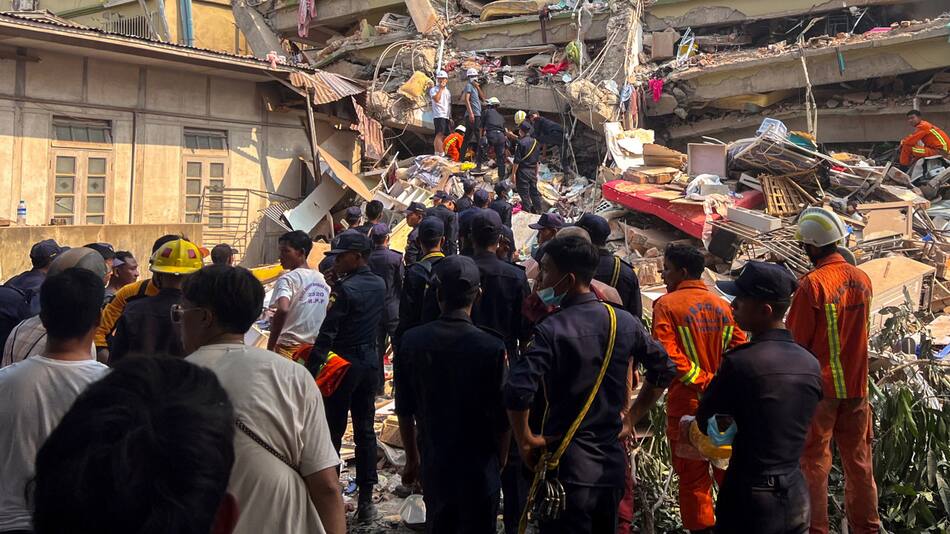 Terremoto en Myanmar (Birmania). Foto: Reuters.