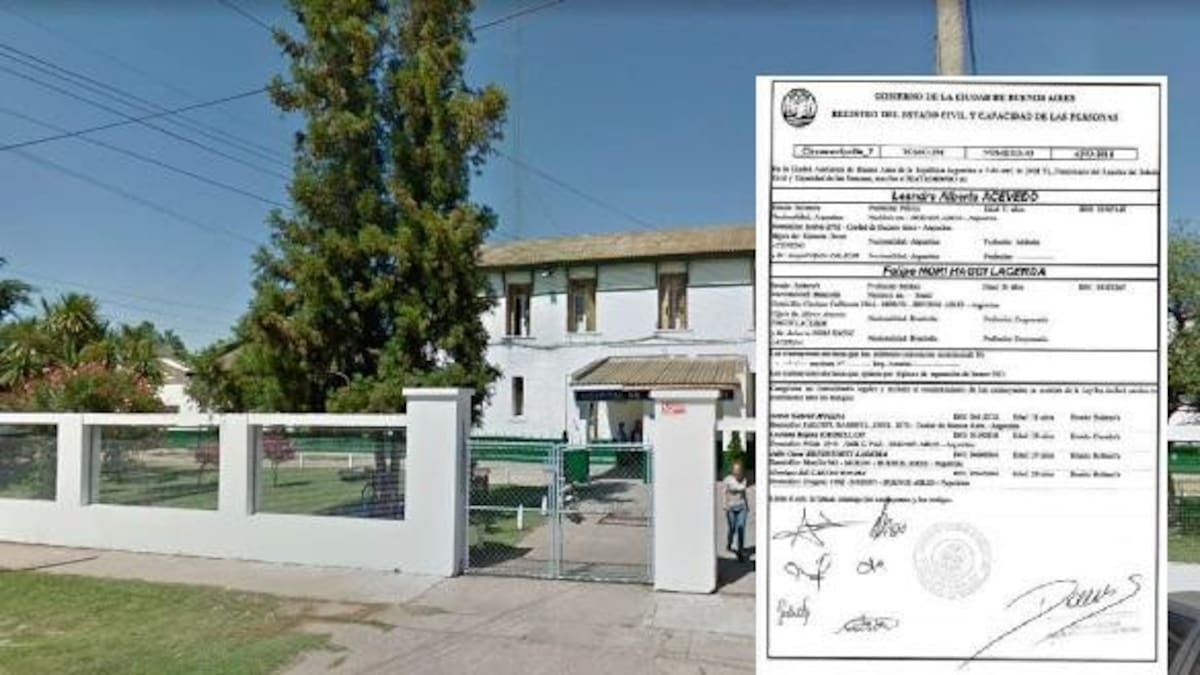 Medicos truchos Cañuelas - acta de casamiento
