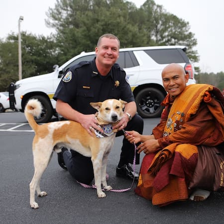 Peregrinación budista por la paz en Estados Unidos.
