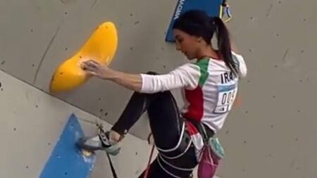 Elnaz Rekabi, deportista de Irán, Foto NA