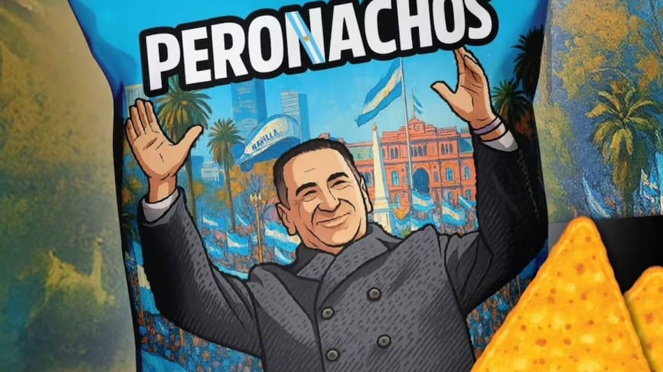Peronachos, el snack argentino con la imagen de Juan Domingo Perón.
